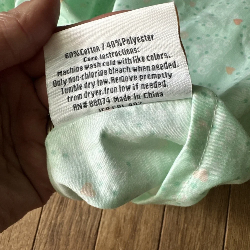 Frank & Lulu Pillow Sham Coquette Cottagecore Soft‎ Green Polka Dot Bow Decor